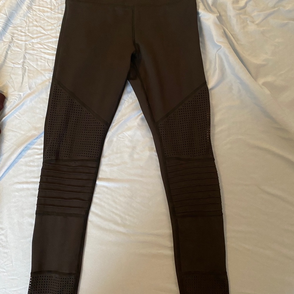 Black Moto Light n Tight Hi-Rise 7/8 24"